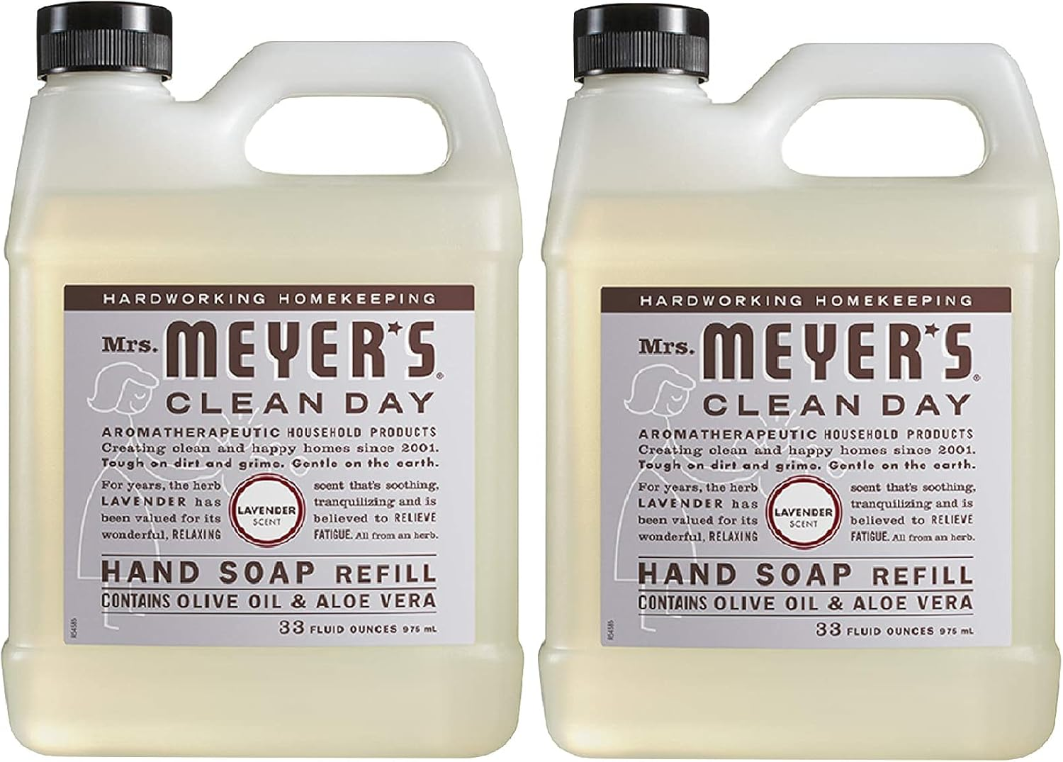 Mrs. Meyer'S Clean Day Liquid Hand Soap Refill - Lavender (33 Fl Oz (Pack of 2))