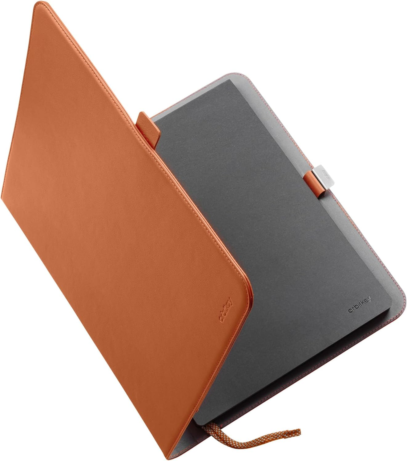 Orbitkey Compendium | Beautiful and Secure Notebook Cover | Pen Holder | Hidden Card Storage (Terracotta, A5)