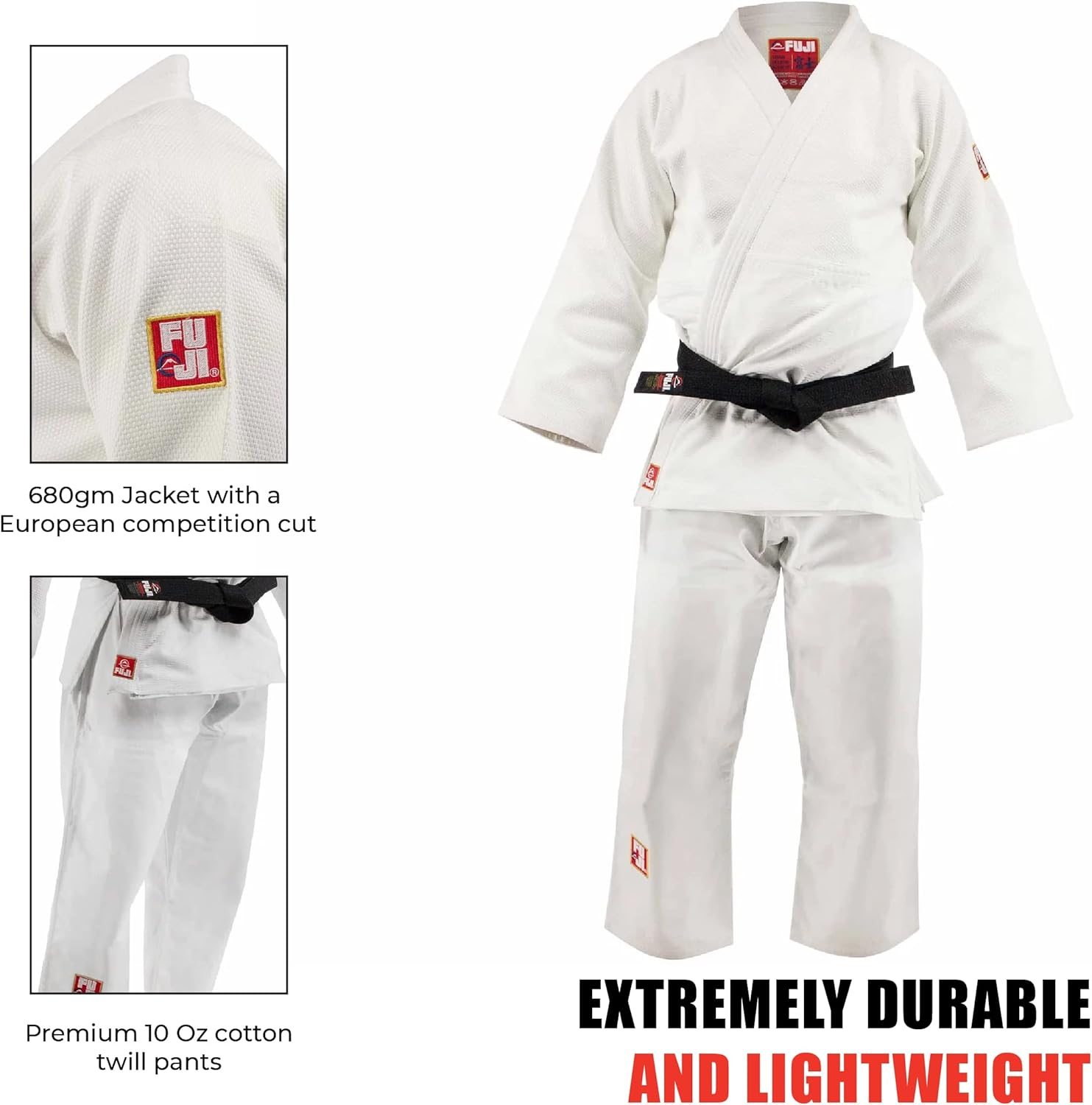 FUJI Euro Competition Judo Gi for Men and Women (Belt Not Included), Size image number 5