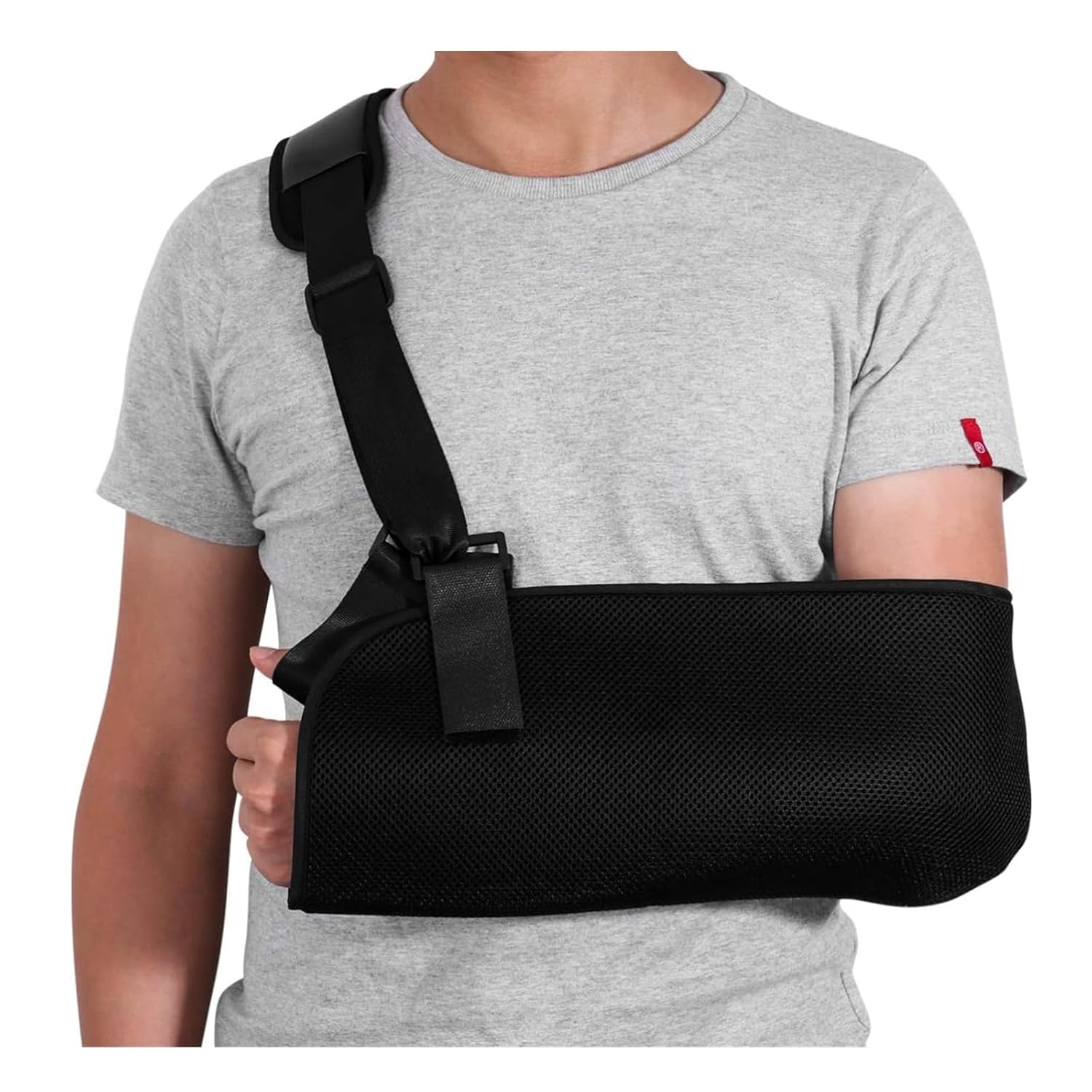 Arm Sling - Shoulder Retainer Arm Elbow Wrist, Adjustable Shoulder Rotator Sleeve Support Bracket for Men and Women, Breathable Rotator Cuff Shoulder Pad, Left Arm and Right Arm image number 2