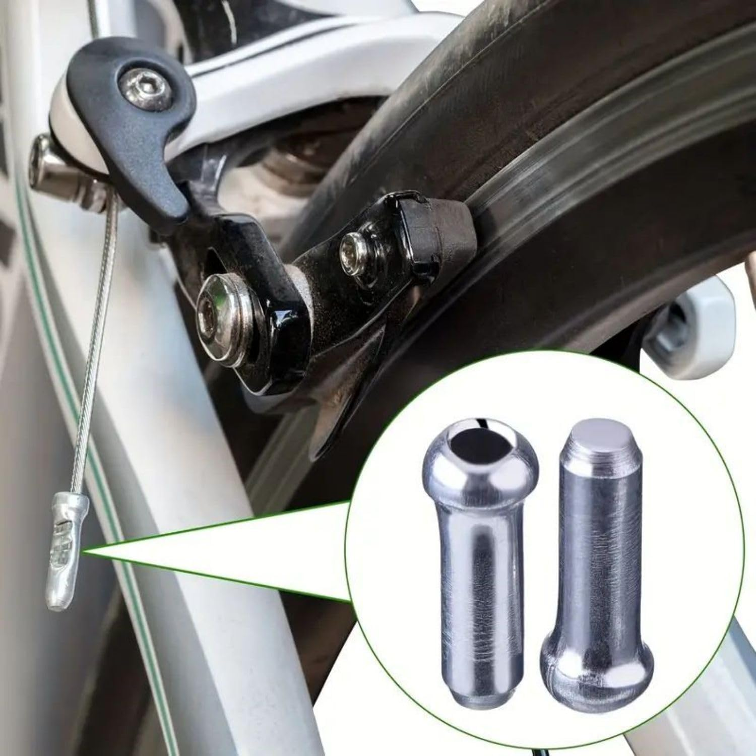 Bike Cable End Caps Bike Brake Cable End Tips, 56Pcs Bike Brake End Crimp Cable Caps,Cable End Crimp Bike Cable End Caps,Bike Cable End Crimp Bike Brake Cable Caps Bike Cable End Caps Bike Cable Crimp image number 1