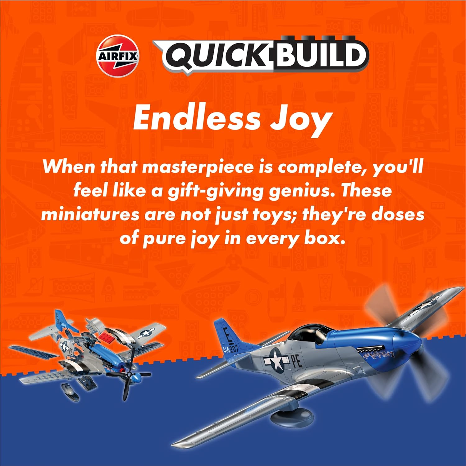 Airfix Quickbuild Eurofighter Typhoon Snap-Together Construction Kit Plastic Model Building Kit image number 5