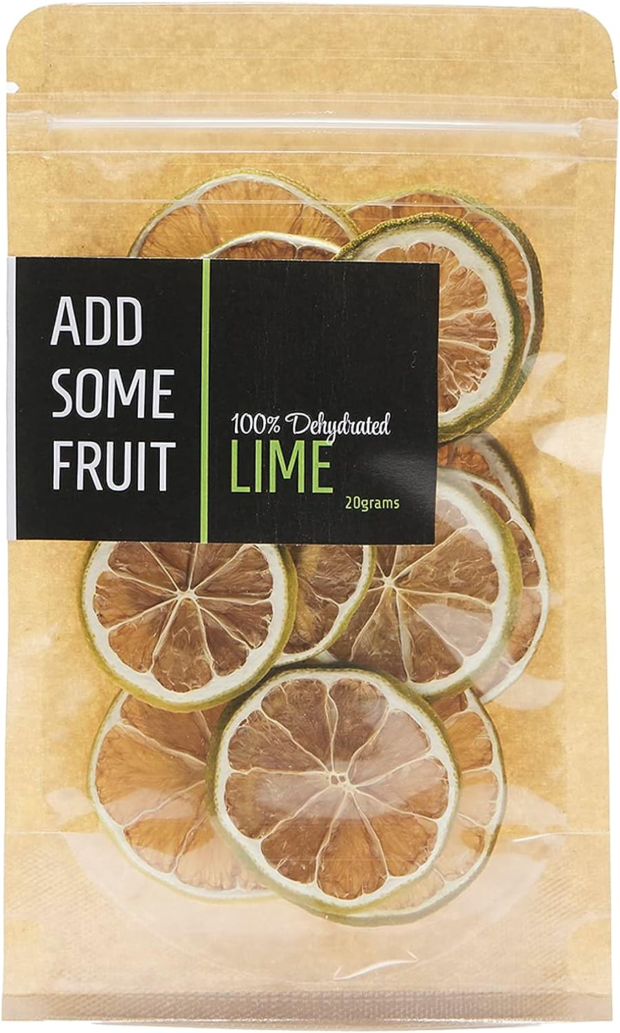 ADD SOME FRUIT - 100% DEHYDRATED LIME - 20G Pouch image number 5