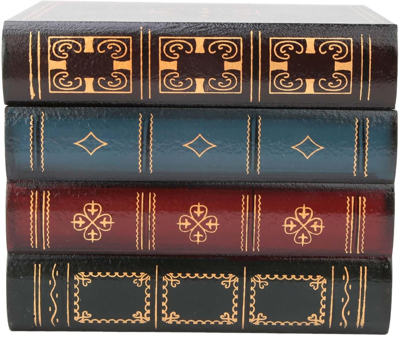 European Style Vintage Decorative Fake Book Storage Box for Home Office Shelf Embellishment (Model B Small Size) image number 1