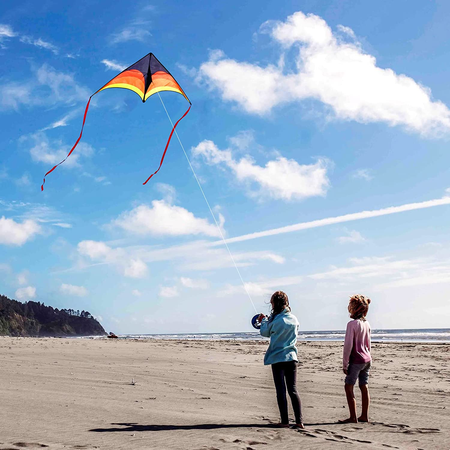 Delta Kite for Kids & Adults Easy to Fly Large, Sing Line Beach Kite for Beginners, Easy Flying Kite for Boys & Girls image number 6