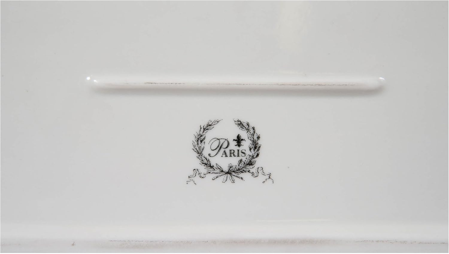 4 Piece White Porcelain Decorated Powder Soap Bathroom Set W25Xdp10Xh21 Cm Sized