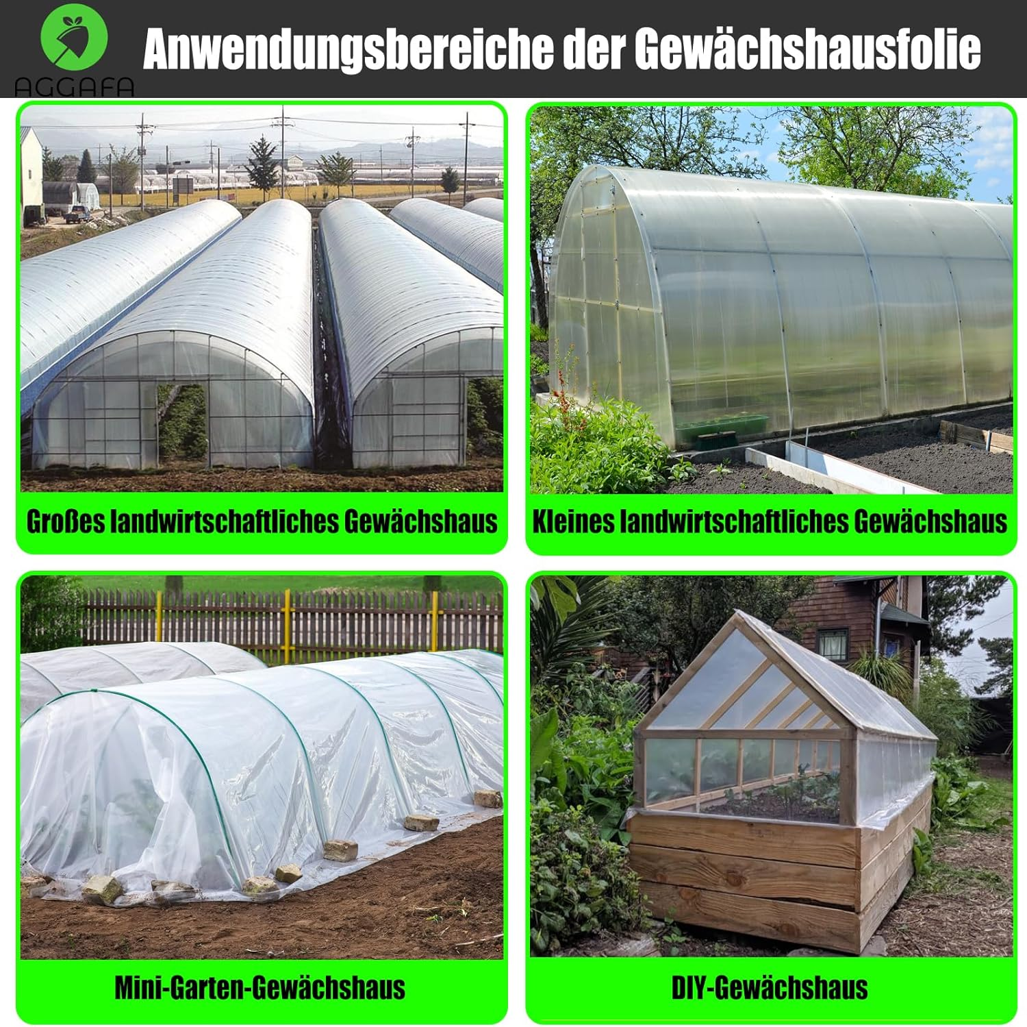 Heavy Duty Greenhouse Plastic Sheeting &ndash; 150&Mu;m (6 Mil) Clear Polyethylene Film, 4-Year UV Resistance, 90% High Light Transmission, Made from 100% Virgin Raw Materials (150Um-2Mx10M) image number 4