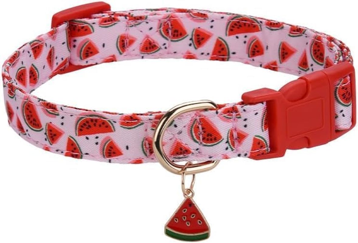 Dog Collars with Buckle Adjustable for Cute Female Boy Dogs,Special Soft and Fancy Dog Pet Collar with Flower Design for Small Medium Large Dogs (Red, M Width 2.0 Adjustable 31-50Cm) image number 2