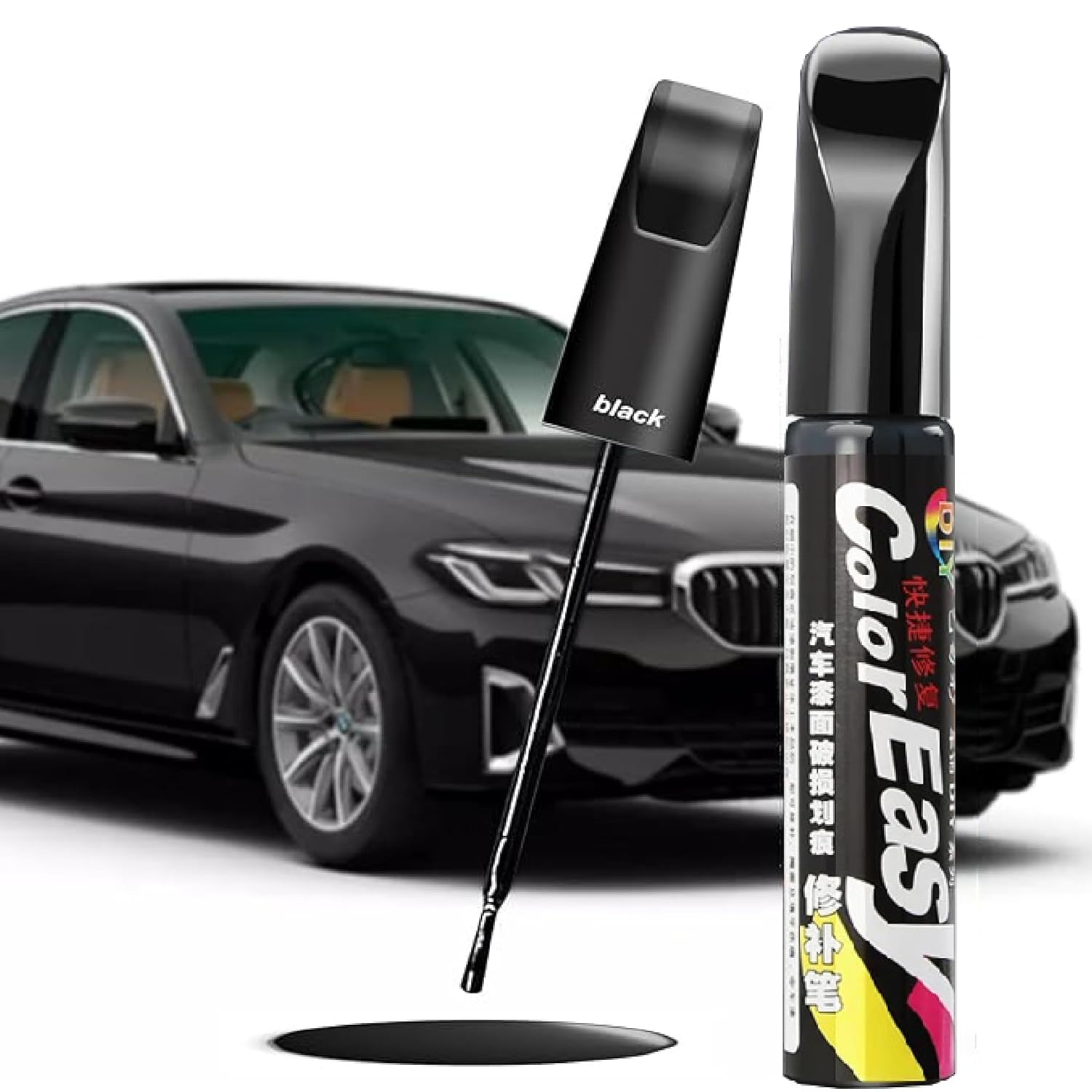 EZONEDEAL Car Scratch Removal for Deep Scratches - Auto Touch-Up Paint Black - Car Paint Repair (Black) image number 2