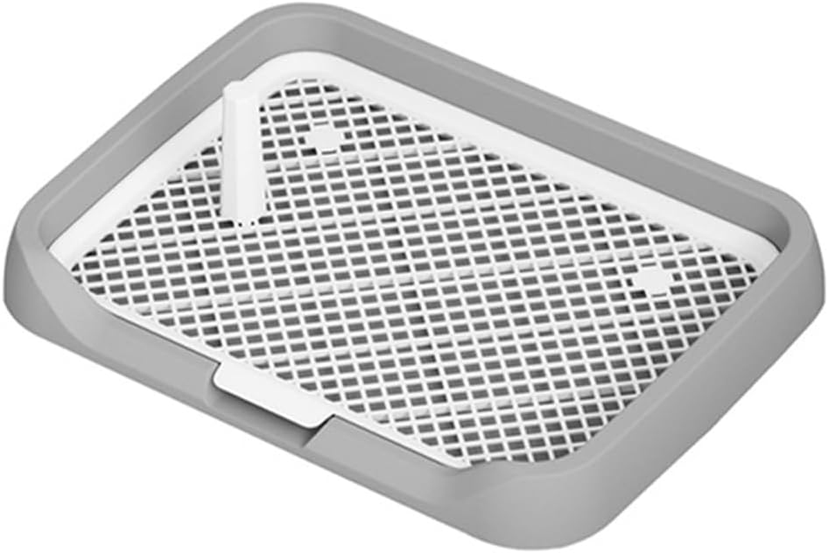 TOMVAES Washable Dog Toilet, Potty Pad Holder with Urinary Column, Convenient Durable Pet Tray for Indoor Pet Toilet Training, Grey 46 X 35 X 5 CM image number 3