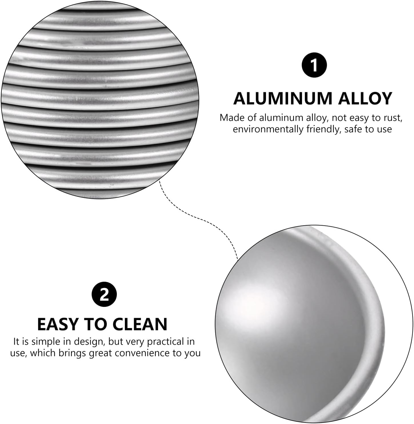 SEWACC 36Pcs DIY Bath Salts Salt Balls Bath Bomb Molds Semicircular Aluminum Molds for Gifts Decorations image number 5