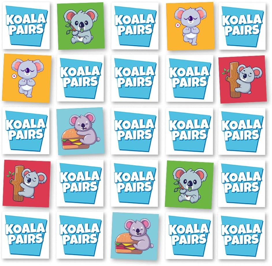 Koala Pairs Matching Game for Kids Ages 3-6 | Preschool Memory Game | Educational Board Game for Toddlers & Families | Fun Australian Animal Game | Made by Aussies image number 2