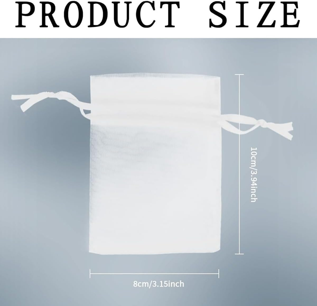 Organza Bags Small Mesh Bags Drawstring 3X4 Inch 50PCS White Sheer Wedding Party Favor Bags Mesh Gift Sachet Pouches Jewelry Gift Bags Mini Candy Bag for Graduation Party Festival Christmas New Year image number 4