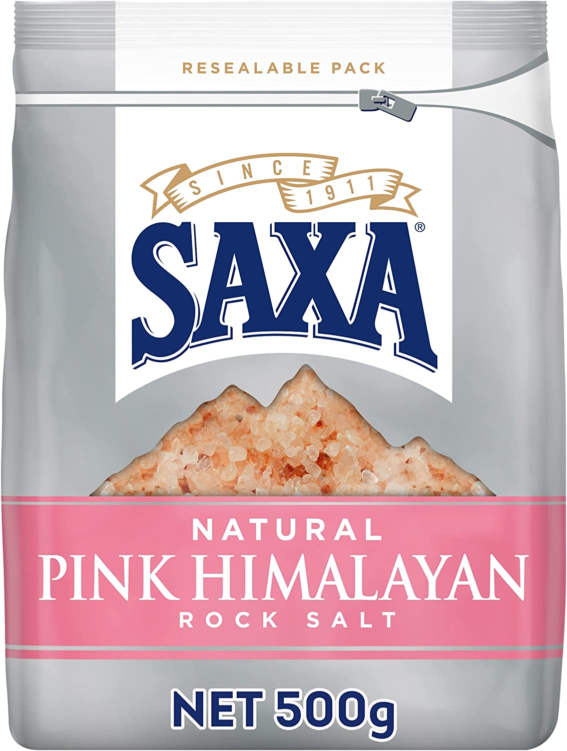 Saxa Pink Himalayan Rock Salt 500 G image number 1
