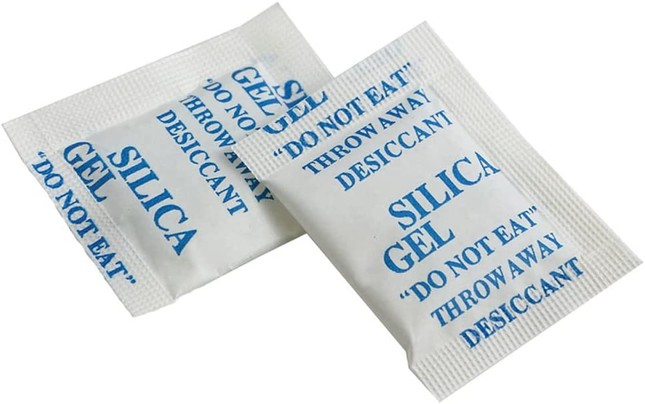 Food Grade Silica Gel Packs Dessicant Packets for Moisture Control, Cobalt Chloride Free Moisture Absorbers for Food Storage, 1G, 3G, 5G, 10G (1G, 100Pack) image number 2
