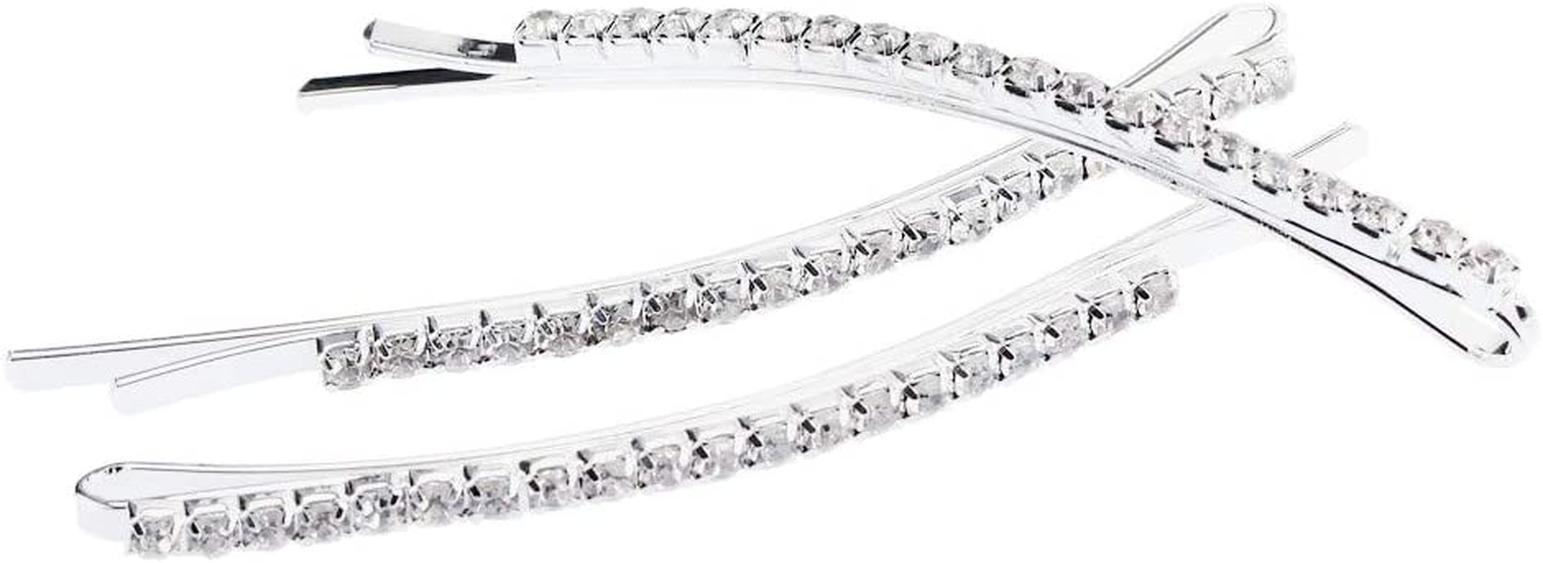 Soochat Rhinestone Bobby Pins Diamond Bobby Pins Crystal Hair Clips Decorations for Lady Women Girls 10 Pcs image number 6