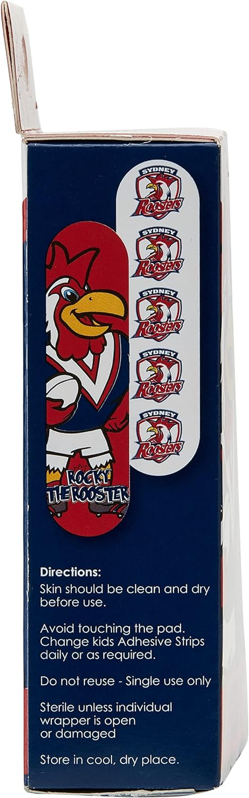 NRL Roosters Mascot Adhesive Bandages (Pack of 20)