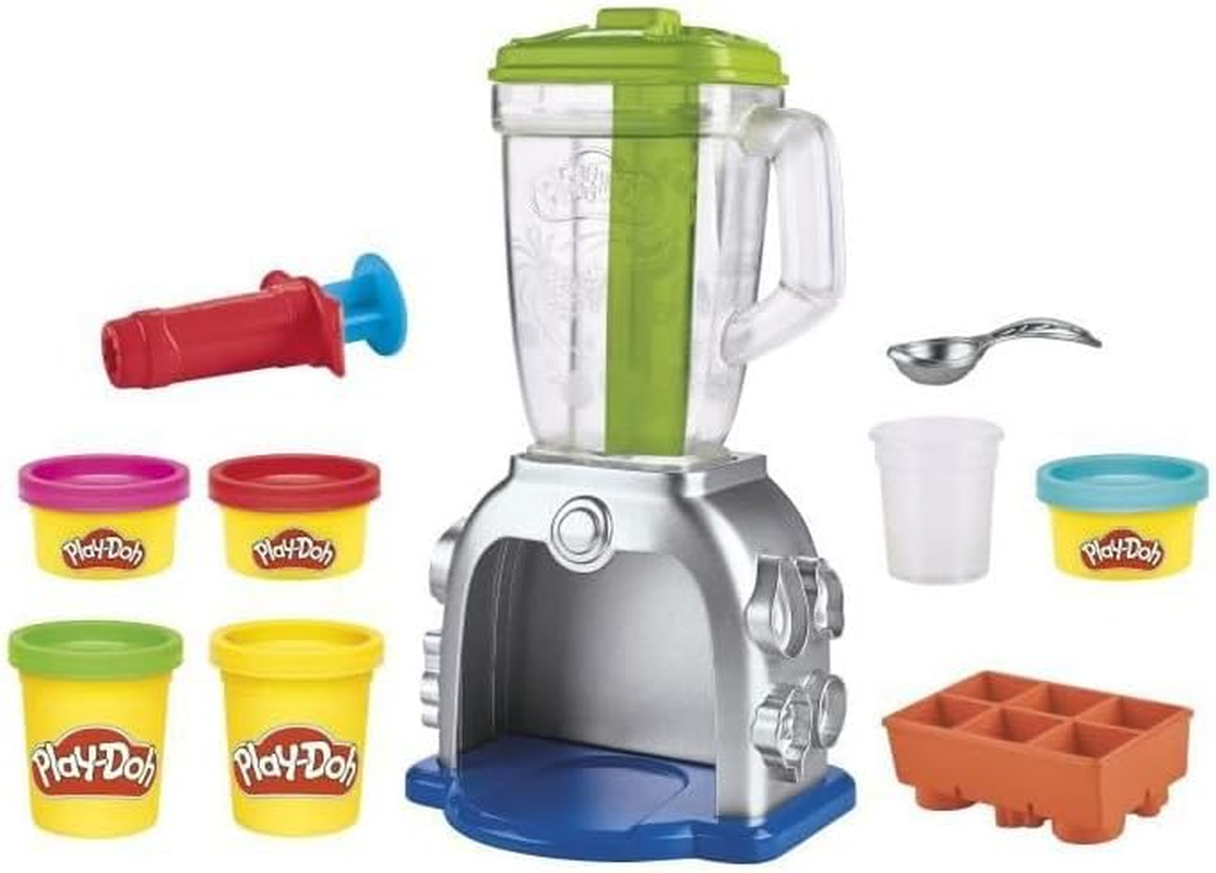 Play-Doh Swirlin' Smoothies Toy Blender Playset, Play Kitchen Appliances, Kids Arts and Crafts Toys for Ages 3+, Pretend Play Toy for Unisex