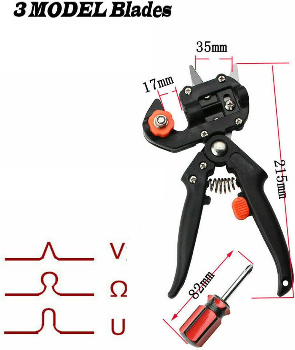 Garden Grafting Tool Set Kit Fruit Tree Pro Pruning Shears Scissor Cutting Tools Perfect for Fruit Trees Grafting