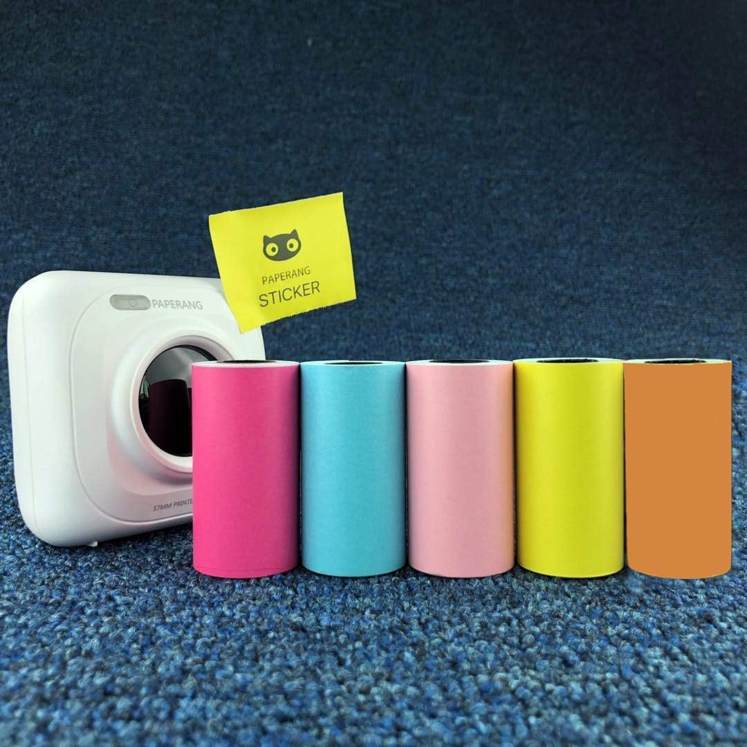 Sm-Paperang P1 Thermal Paper 57X30- Mini Printer Paper- Film Photo Printer Paper 5 Rolls Pastable image number 5