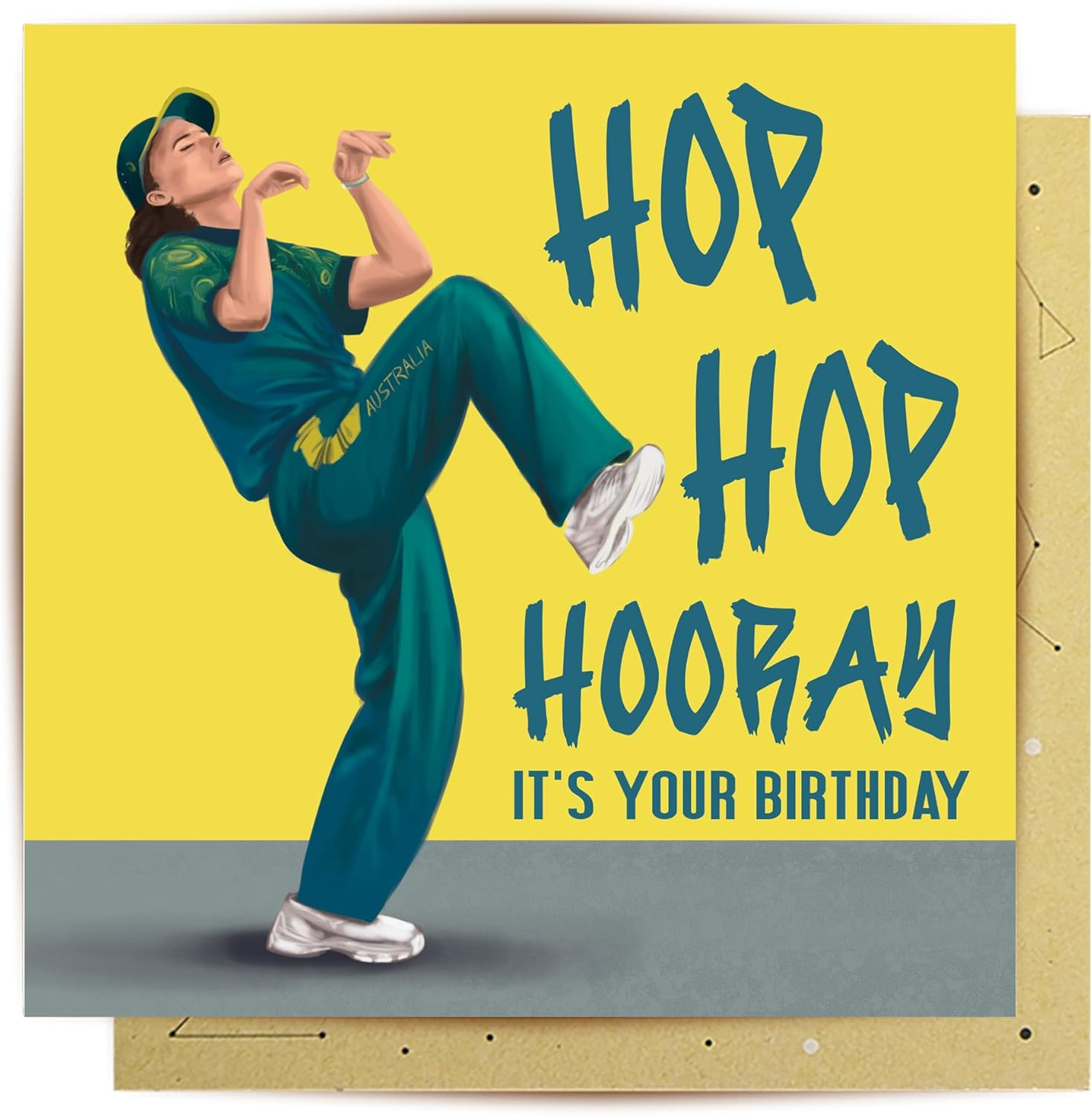 La La Land Greeting Card, 14 X 14 Cm, Illustrations inside and Out, Kraft Envelope (Bee'S Knees) image number 6