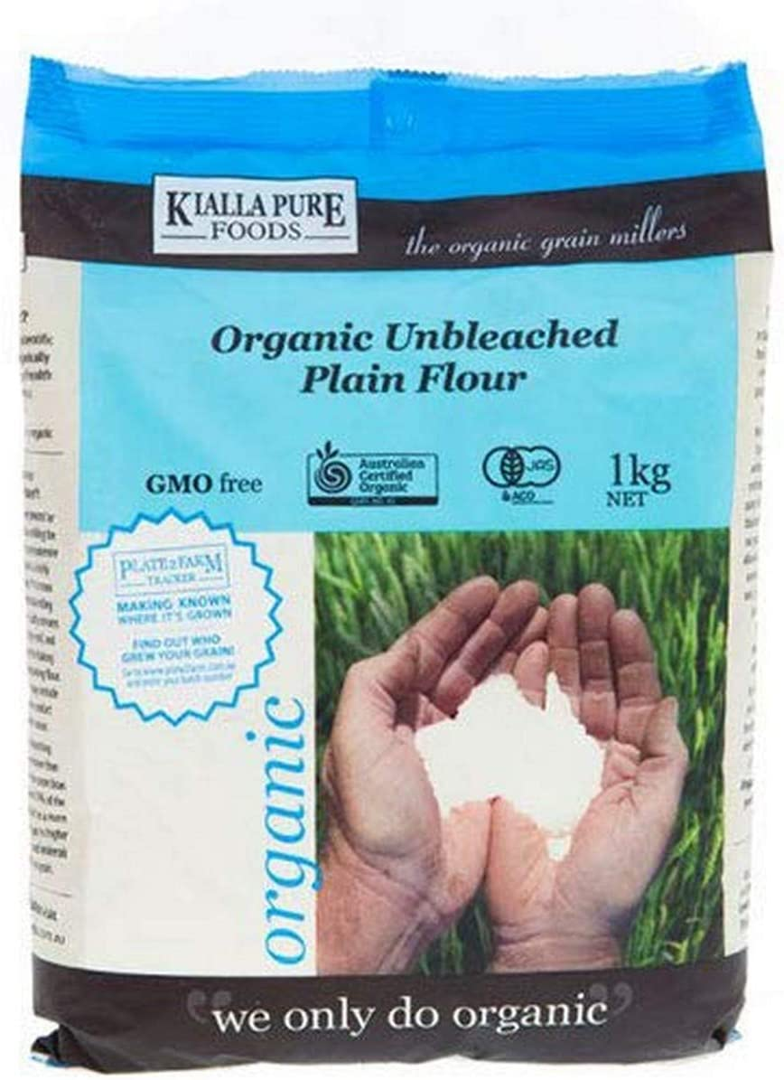 Kialla Pure Organics Organic Unbleached Plain Flour, 1 Kg, Multicolour image number 2