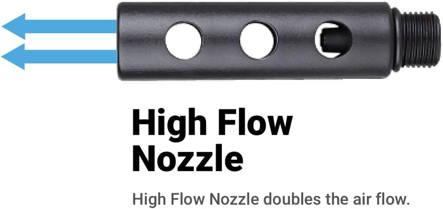 Capri Tools 5Piece Nozzle Set for 2-Way Air Blow Gun image number 3