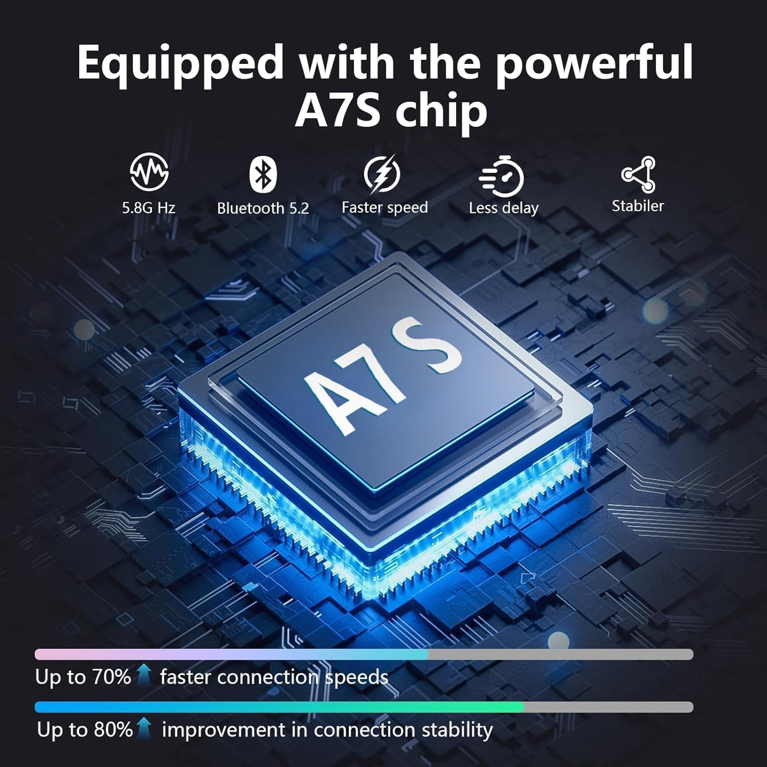 Wireless Carplay Adapter for Iphone,Converts Wired Carplay to Wireless, Retains Stock Controls, Supports Online Updates, Plug-And-Play, Compatible with Cars from 2014 Onward (DS8 POR) image number 1