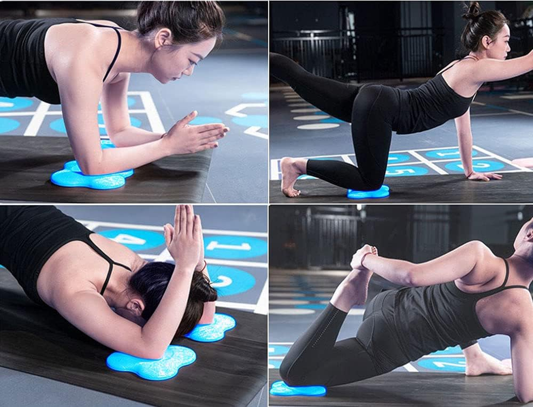 Yoga Knee Pad Support, Non Slip Cushion for Knees Thick Kneeling Pad, Soft Yoga Knee and Elbow Wrist Pads for Women/Men, for Kneeling Down, Workout, Pilates Exercise 2 Pack image number 5