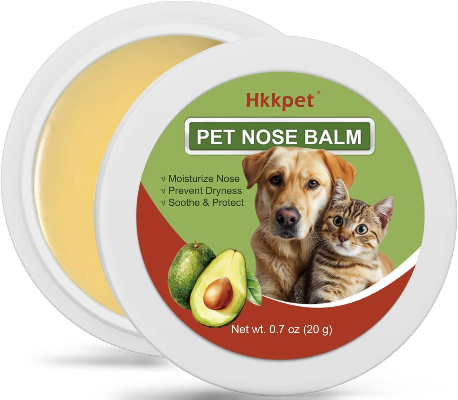 Avocado Dog Nose & Paws Balm for Dry Nose,Dog Cream for Paws and Nose,Natural & Organic Plant Based,Protects & Repairs Dry, Cracked Snouts & Paws,Hypoallergenic,0.7Oz image number 3