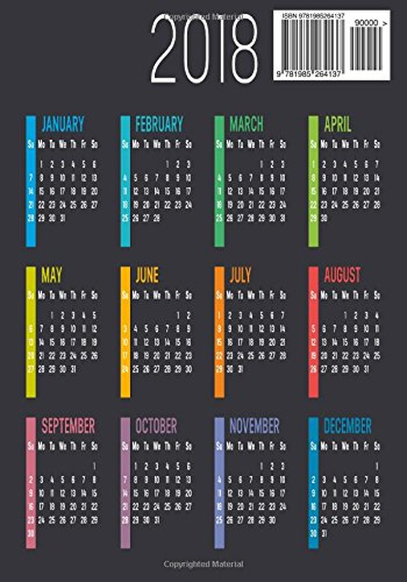 2018 7"X10" Dot Grid Journal: Dot Grid Diary Notebook to Write In, Bullet Pages for Multipurpose Use, Planner, Graph, Design Work Sketch Book, 5Mm Dot Grid Essential Everyday Use Math Book, Paperback. image number 1