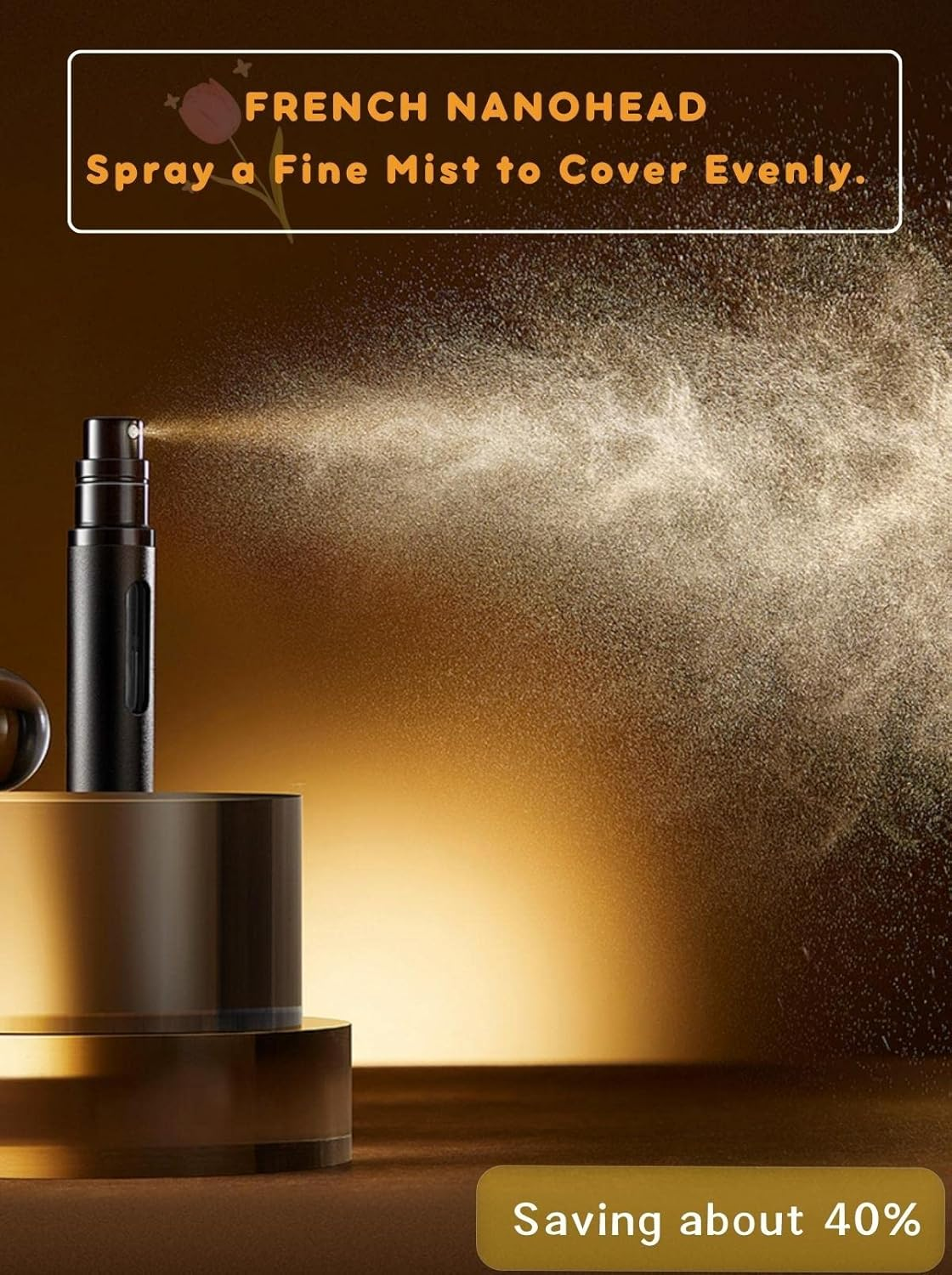 Fragrance Empty Bottle with Window,Perfume Atomiser Bottles, Travel Refillable Perfume Sprayer,Refillable Non-Viscous Liquid Atomiser,Mini Perfume Spray Bottle (Green) image number 3