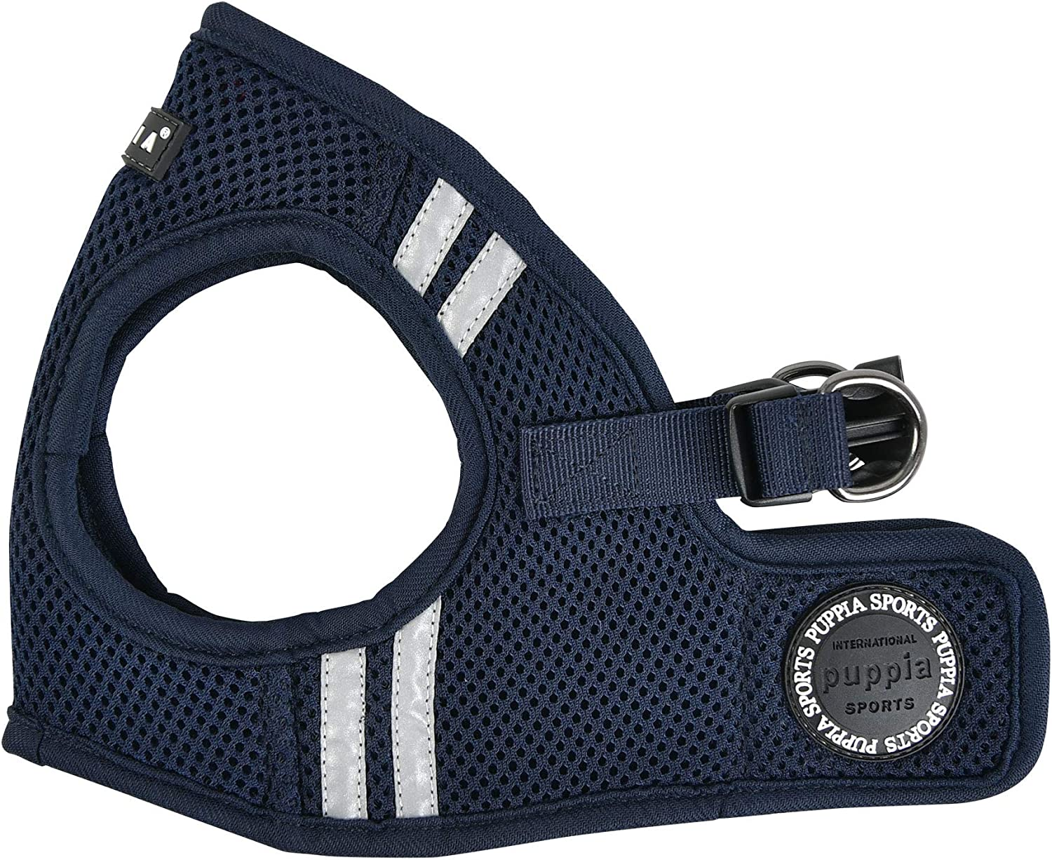 Puppia Soft Mesh Dog Vest Navy with Reflective Strips Small image number 2