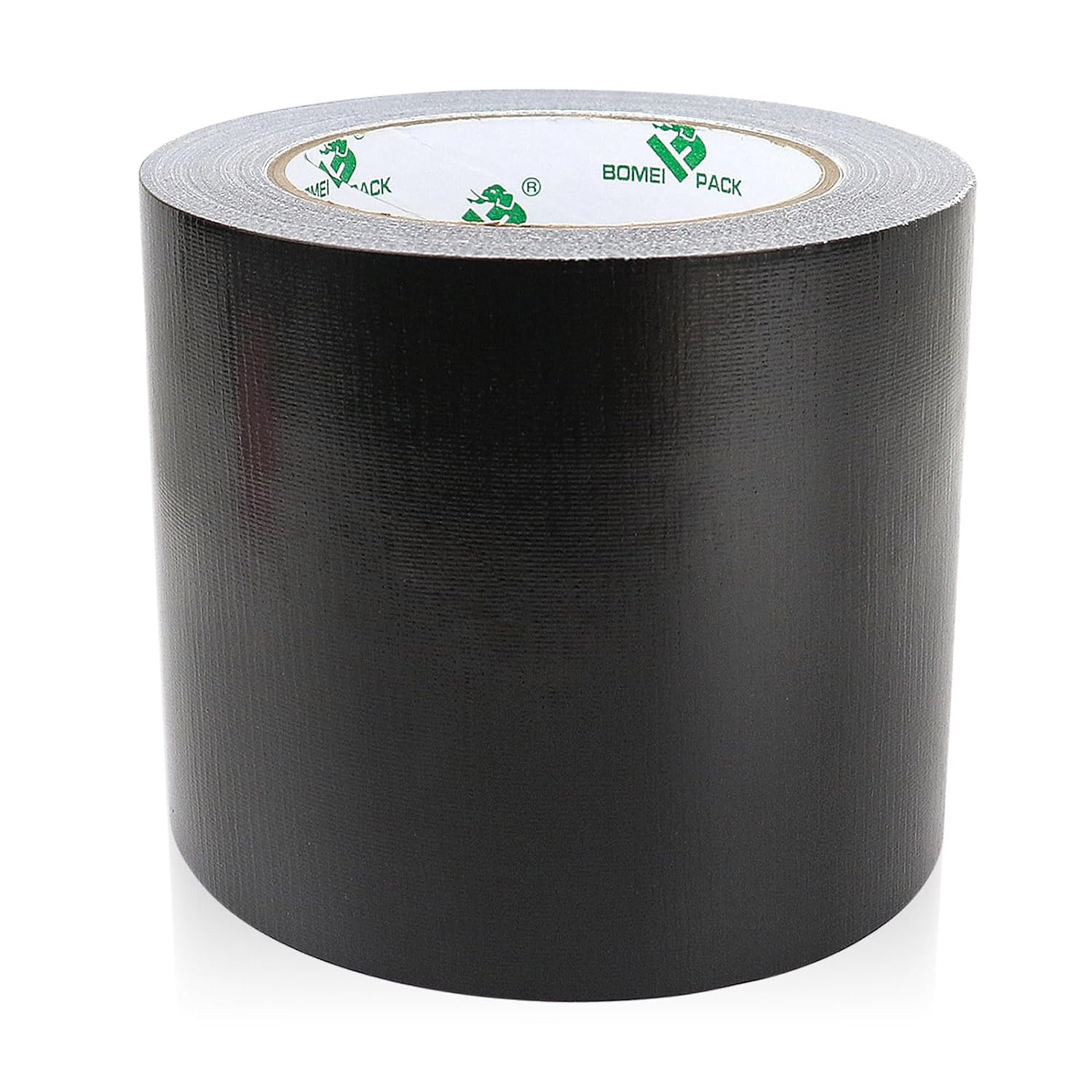 Heavy Duty Black Duct Tape, Multi-Use Easy Tear Gaffer Waterproof Cloth Tape for Repairing, Maintenance and Industrial Use, 3.94 Inch X 32.8Yards, 7.5Mil Thick, 1 Roll, BOMEI PACK