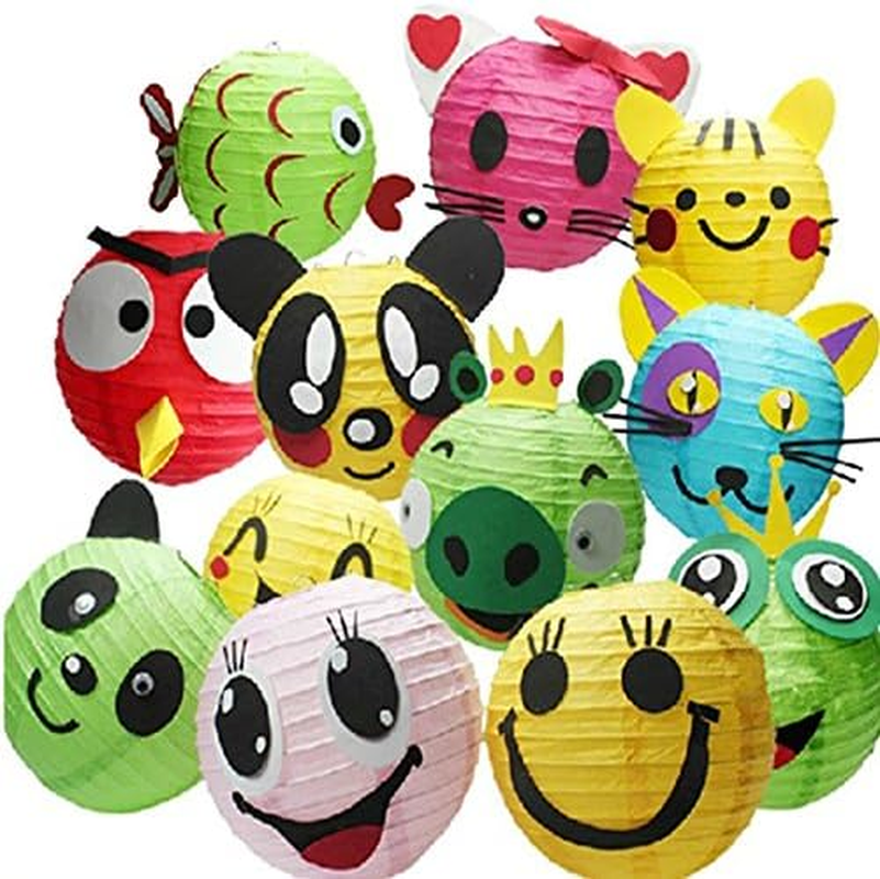 Tmade 12 Pack 30Cm White Paper Lanterns for Birthday Baby Shower Wedding Party Garden Home Decoration image number 1