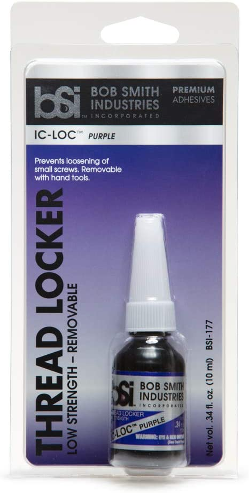 Bob Smith Industries (BSI) IC-LOC Lower Strength Thread Locker - Purple (BSI-177)