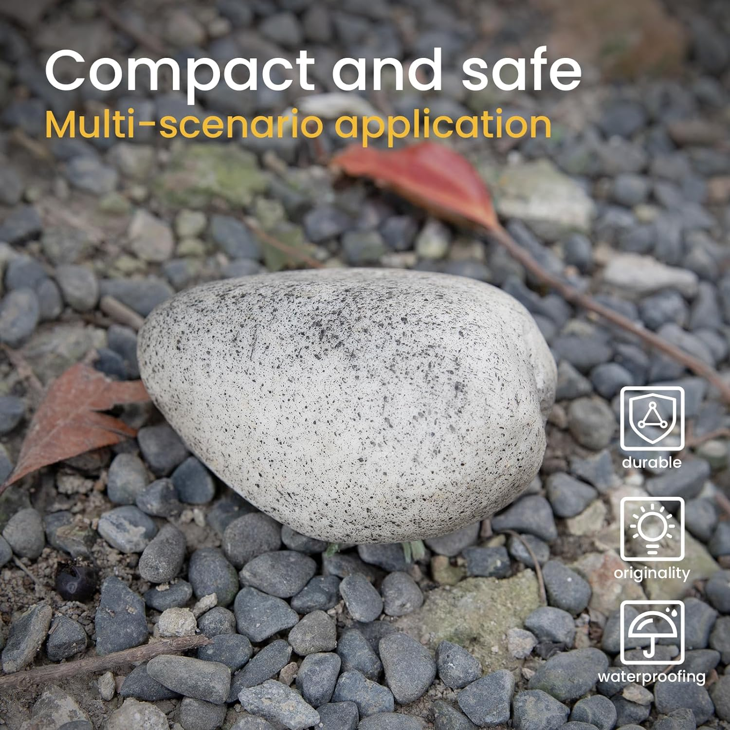 Bargifts Fake Rock Key Hider Safe for Outdoor Garden or Yard, Large Size Fake Stone Hidden Safe - Looks Stone- Hide a Key outside in Rock image number 1