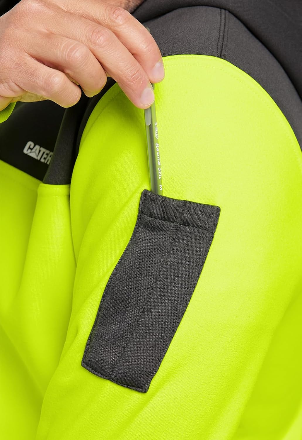 Caterpillar Men'S Hi Vis Hoodie image number 3