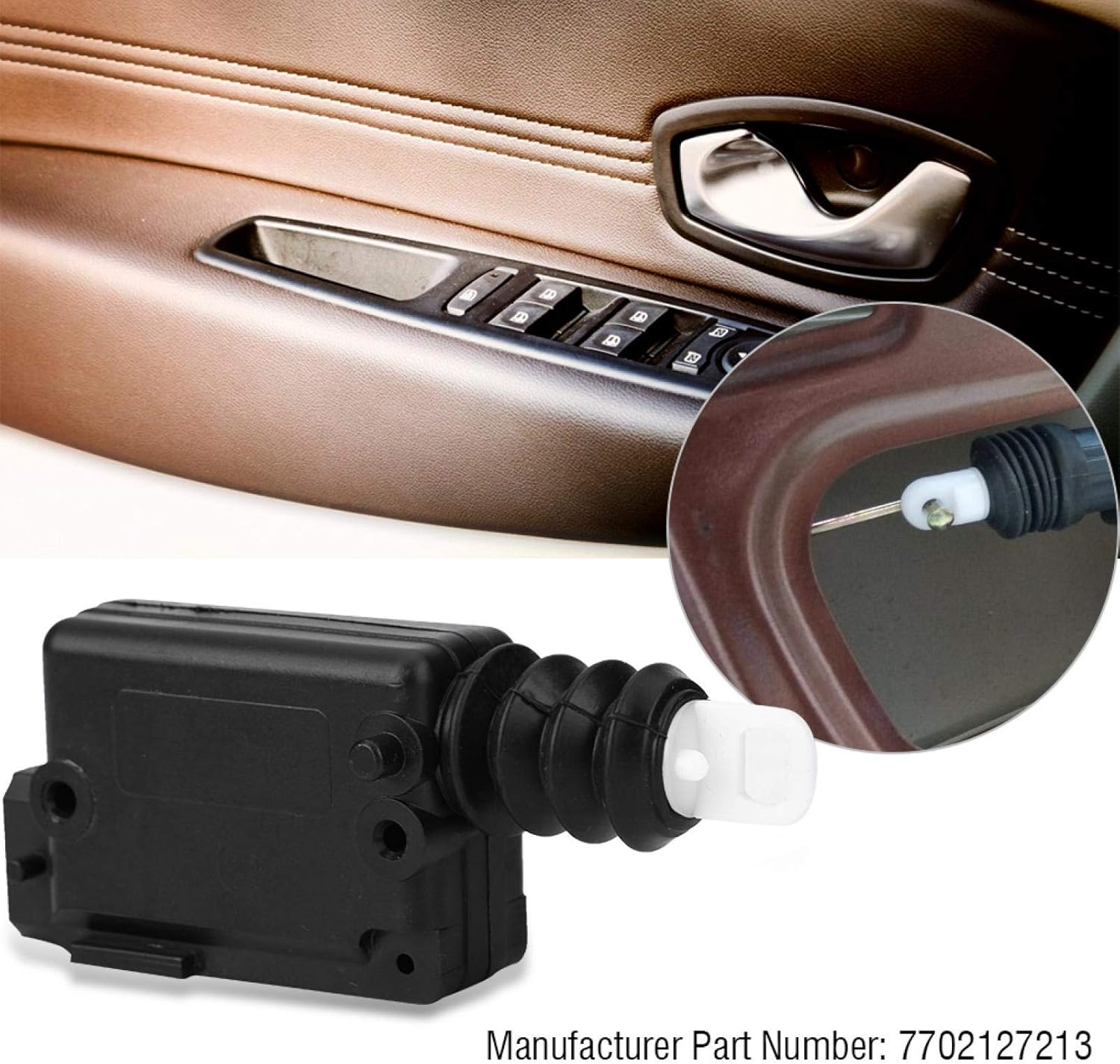 Lock Actuator Motor 2Pin 7702127213 Central Locking Door Universal Central Locking Motor Actuator Plastic for Megane Scenic Clio image number 4