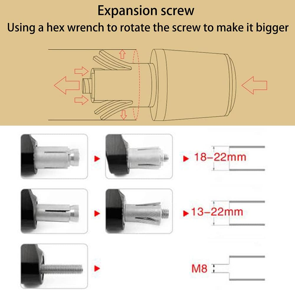Universal Duke Handlebar Ends 22Mm 7/8" - 2Pcs Moto Grips Ends for Duke 125 200 390 690 790 890 1190 1290/Adventure (Orange) image number 2