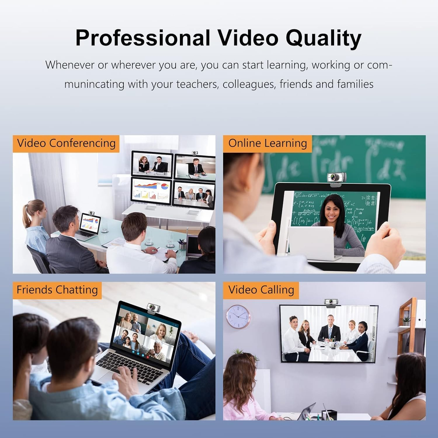 Wide Angle Webcam,120 Degree Large View Spedal 920 Pro Video Conference Camera, Full HD 1080P Live Streaming Web Cam with Built-In Microphone, USB Webcam for Mac, PC, Laptop and Desktop image number 2