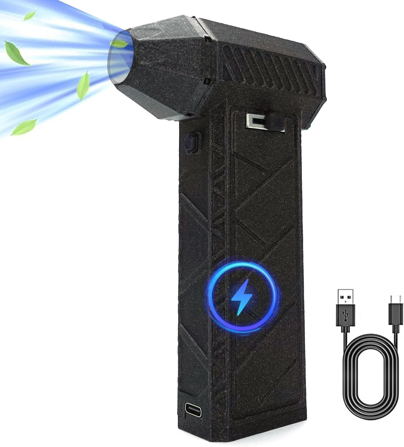 QUMOX Powerful Electric Air Duster - High-Speed 170000RPM, Adjustable Air Flow Levels, Replace Compressed Air Can Rechargeable Air Blower for Cleaning Computer Keyboards, Outdoor Use, Cars, and Home image number 4