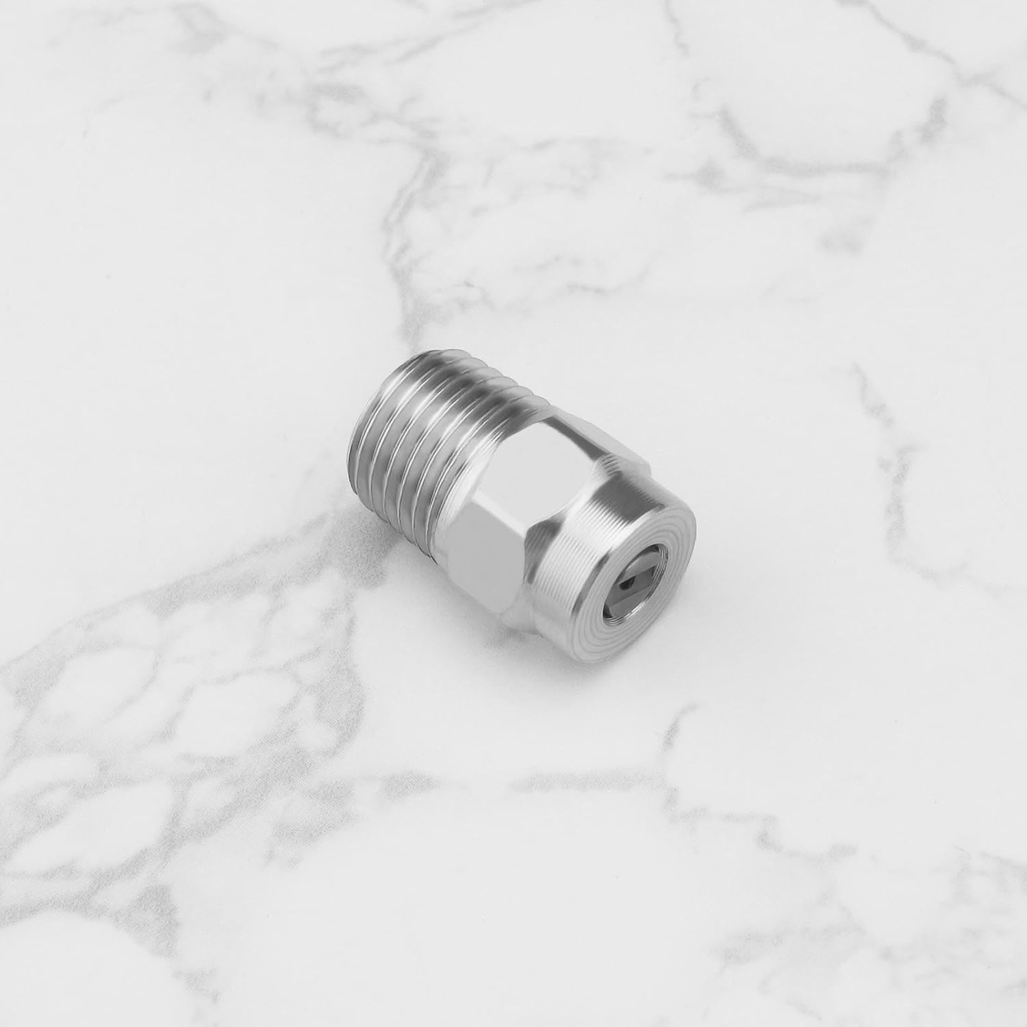 4PCS Stainless Steel High Pressure Sprayer Nozzle 1/4" MNPT Thread 25-Degree Spray Angle Pressure Washer Nozzle Replacement image number 5