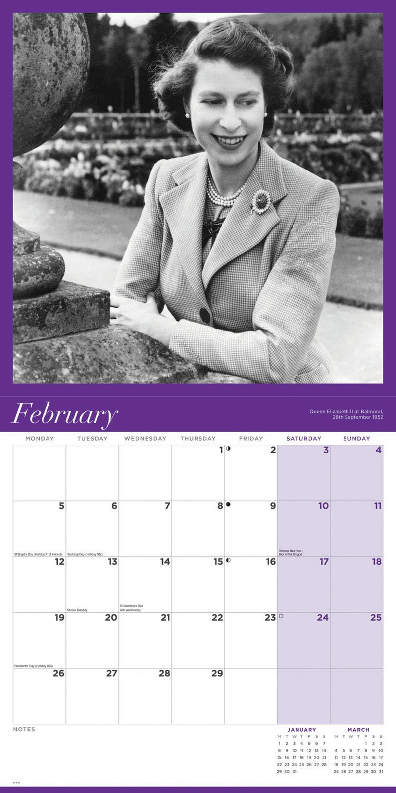 Queen Elizabeth II 2024 Calendar: Original Carousel-Kalender [Mehrsprachig] [Kalender] image number 4