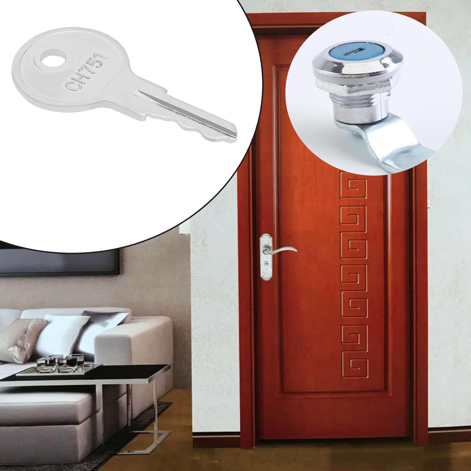 Set of 5 Keys CH751 Compatible with Hillman, Hyoko, Grainger, Southco, Spectrum, Hunter, Rainbird Replacement Key Compatible with Motorhomes, Storage Compartments