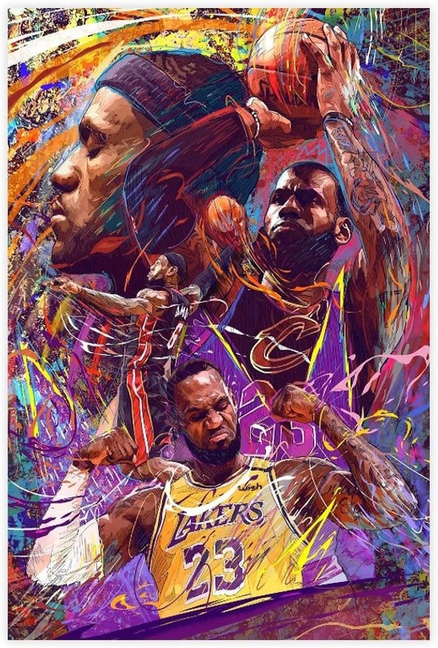 YANGGUANG Kevin Durant Poster Canvas Poster Bedroom Decor Sports Landscape Office Room Decor Gift Unframe: 12X18Inch(30X45Cm)