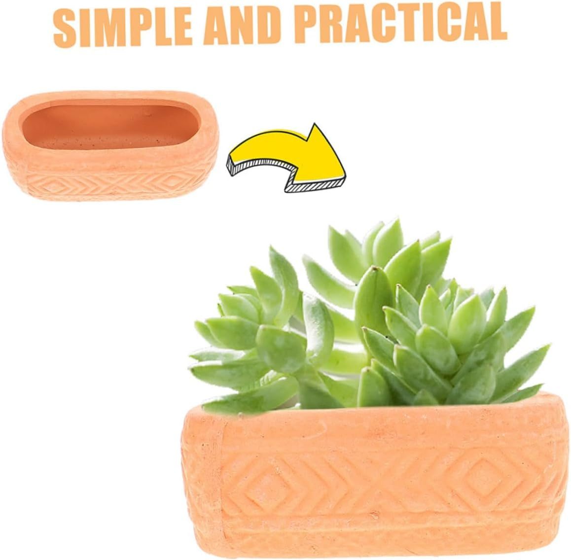 Mini Red Clay Ceramic Planter Pot with Drainage for Indoor Succulent Plants Nursery Grow Pot for Home Garden for Patio and Balcony Planting image number 2