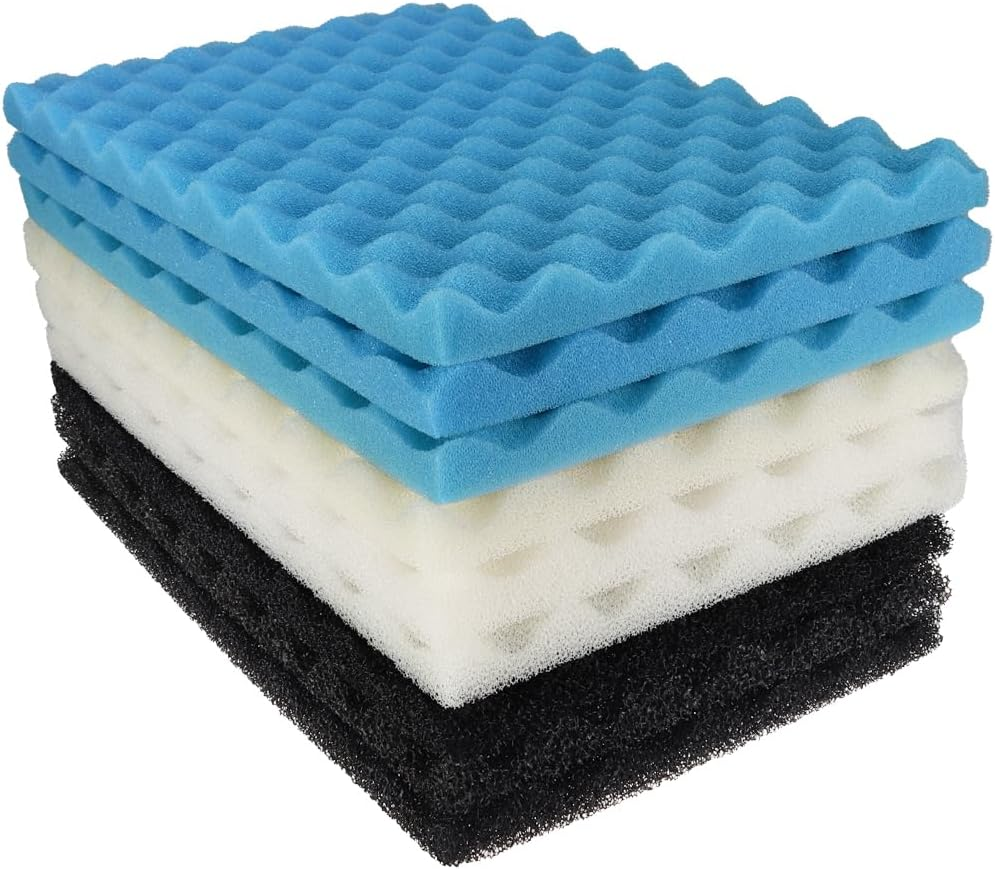 LTWHOME Fish Pond Foam Filter Sponge Set 430Mm X 280Mm 3 Grade Media (Pack of 3 Sets) image number 6