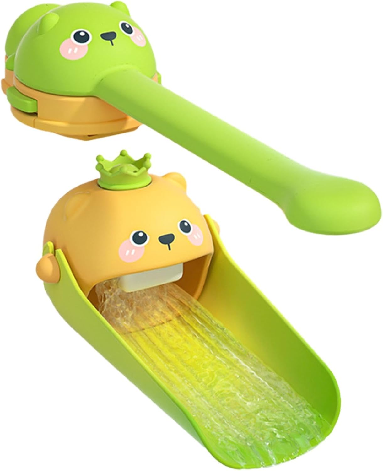 Faucet Handle Extender Set,Tap Handle and Nozzle Extender Faucet Handle Extender, Sink Extender Faucet Animals Extender Wash Helper for Bathroom Sink