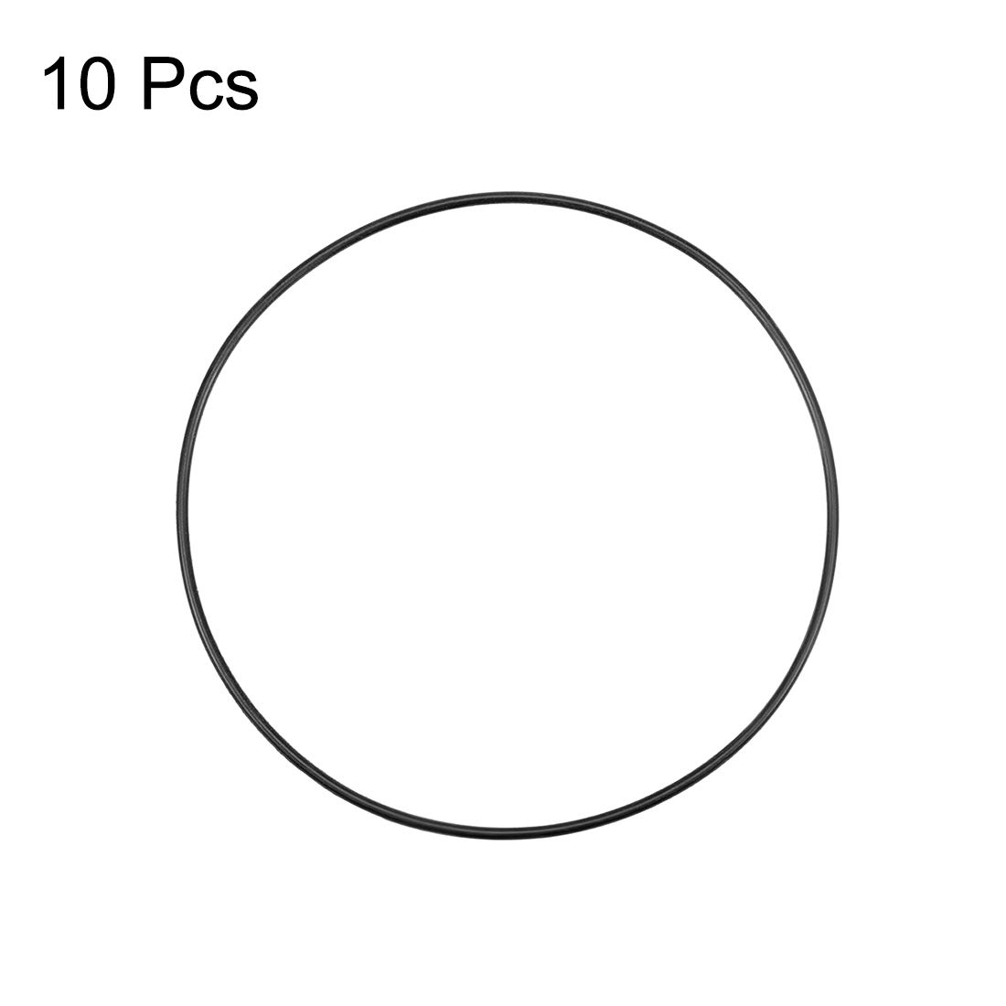 Uxcell Nitrile Rubber O-Rings 77Mm OD 74Mm ID 1.5Mm Width, Metric Nitrile Rubber Sealing Gasket for Automotive Machine Plumbing, Pack of 10 image number 3